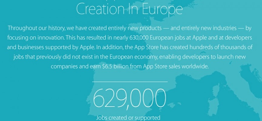 La App Store de Apple Crea 500.000 Puestos de Trabajo en Europa
