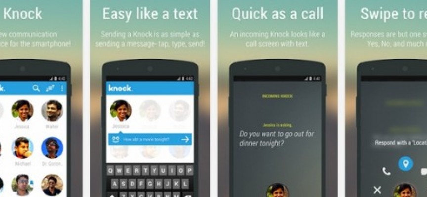 Knock, una nueva app para enviar mensajes urgentes