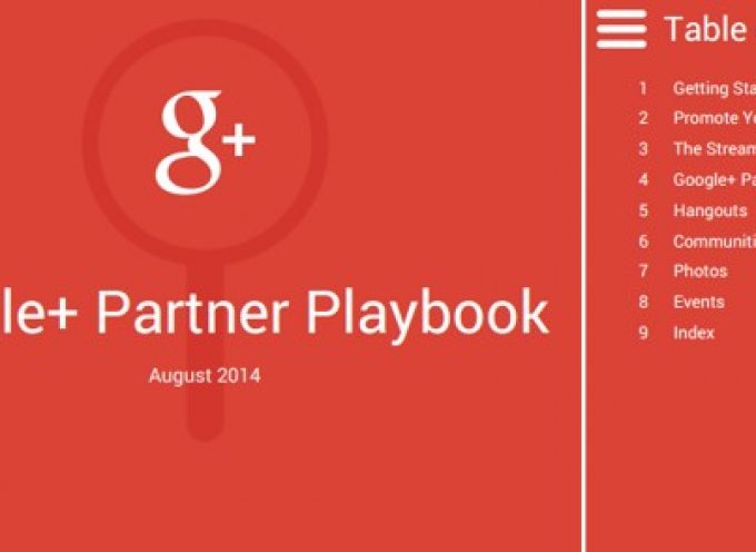 Google+ Partner Playbook, guía oficial de Google+ para negocios (PDF)