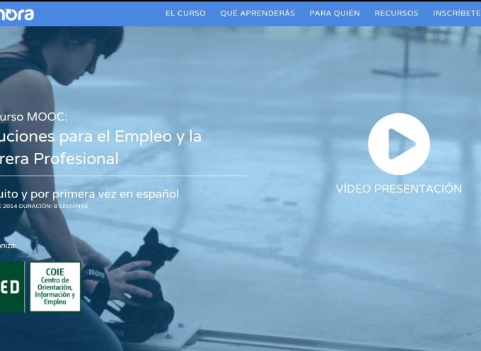 Curso MOOC Soluciones para el Empleo y la Carrera Profesional