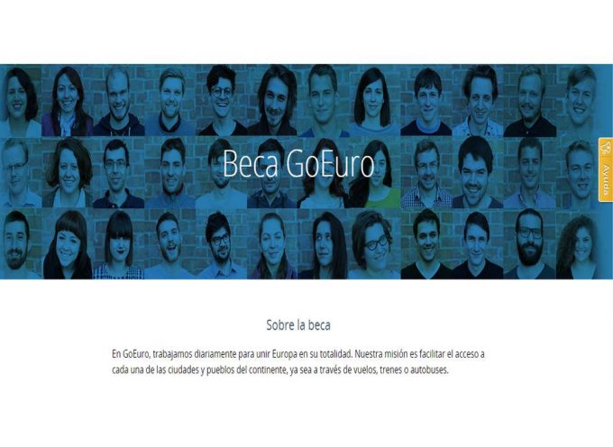 Beca en GoEuro para jóvenes estudiantes innovadores – Hasta el 15/12/2014