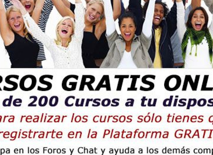 Plataforma con más de 200 cursos online gratis de todos los sectores.