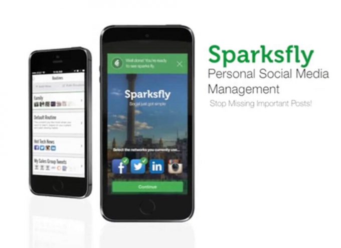 Sparksfly. App para conectar tus redes en un solo feed inteligente.