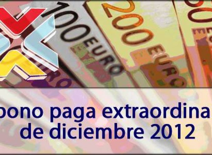Devolución de la paga extra de 2012
