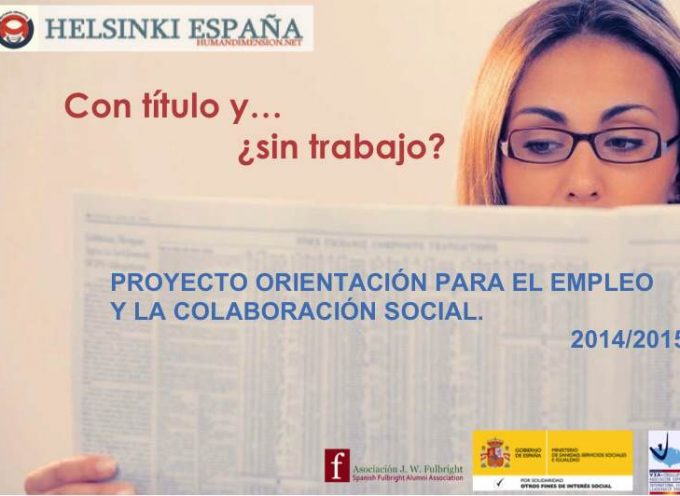 Proyecto Orientación para el Empleo y la Colaboración Social: hasta el 15 de febrero