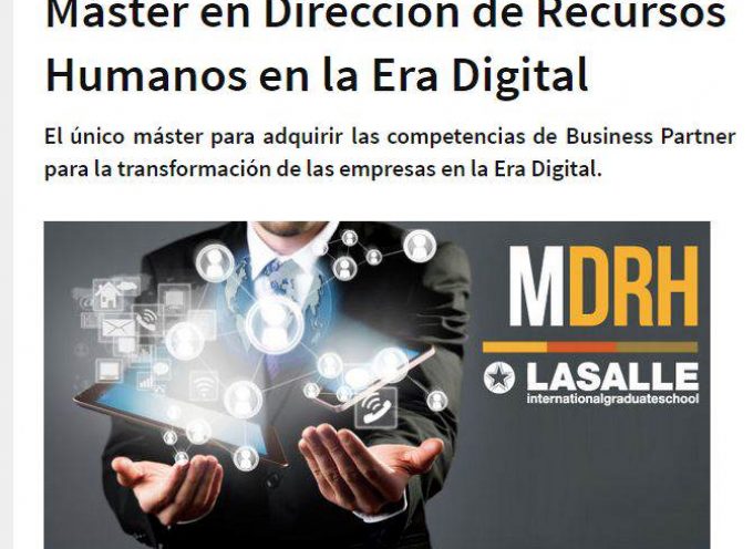 Máster en Dirección de Recursos Humanos en la Era Digital