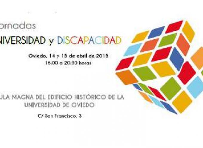 Jornadas “Universidad y discapacidad” – 14 y 15 de abril – Oviedo