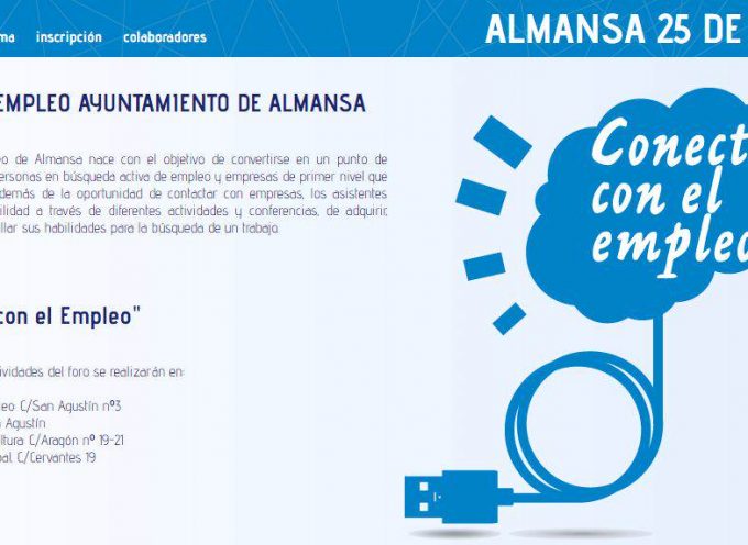 Foro de Empleo Ayto. de Almansa. «Conecta con el Empleo». Jueves 25 de junio de 2015. #ForoEmpleoAlmansa