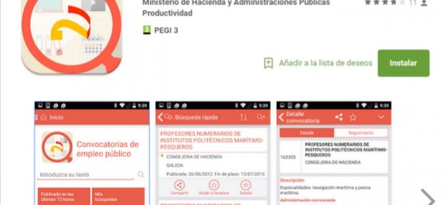 Todas las convocatorias de empleo público, en una app