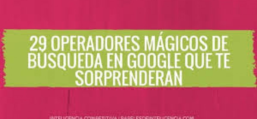 29 operadores de búsqueda mágicos para exprimir Google