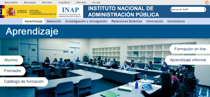 Formación para Empleados Públicos 2016 – INAP (Instituto Nacional de Administraciones Públicas)