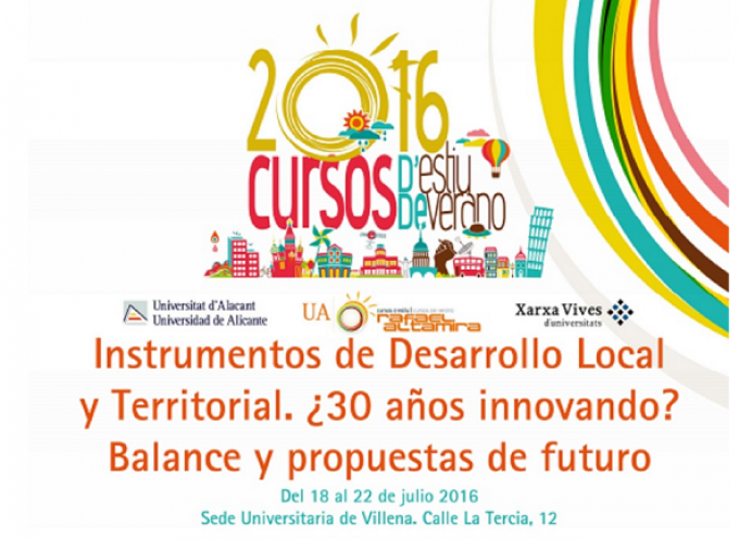 CURSO: Instrumentos de Desarrollo Local y Territorial. ¿30 años innovando? Balance y propuestas de futuro