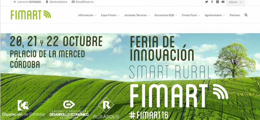 Feria de Innovación Smart Rural. Córdoba 20, 21 y 22 Octubre. #FIMART16