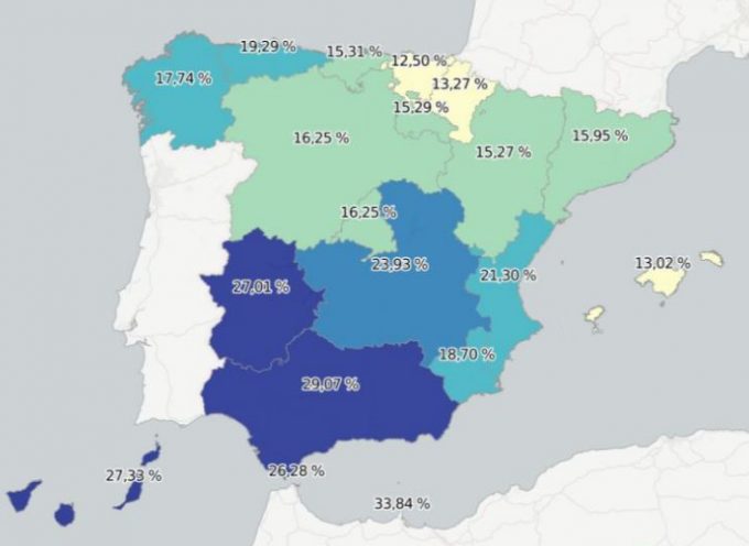 Mapas de la situación laboral en España