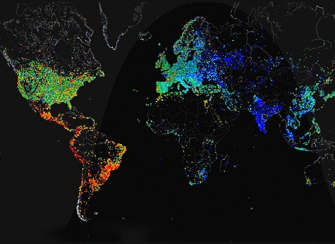 Mapa mundial de la densidad de población