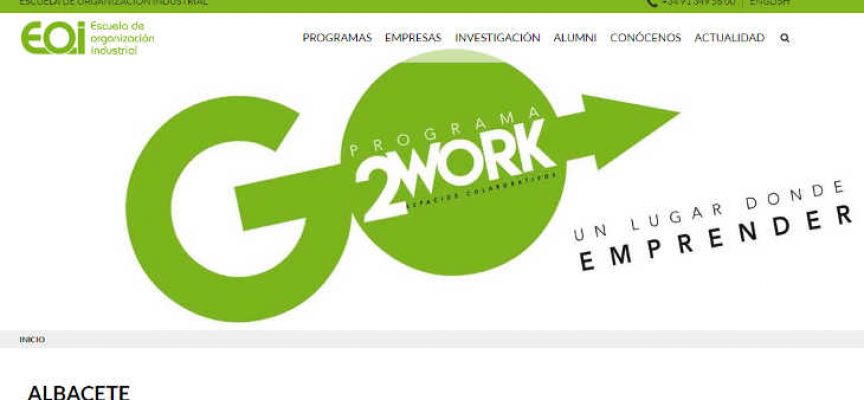 Programa 2Work Espacios Colaborativos  EOI-JCCM #Albacete – 2ª Edición con plazo hasta el 25/03/2017