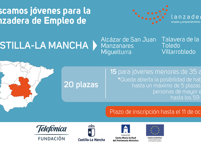 Castilla-La Mancha contará con 6 nuevas Lanzaderas de Empleo – Plazo inscripción 11 octubre 2017