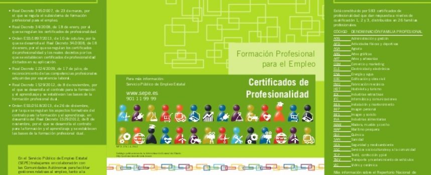 Certificados de profesionalidad, la mejor manera de acreditar tu experiencia laboral