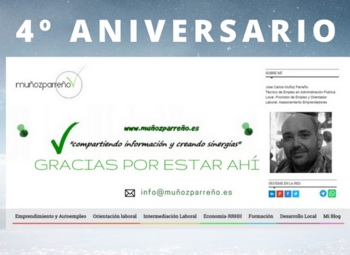 4ª Aniversario “compartir información y crear sinergias” | muñozparreño.es