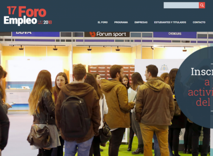 Más de 50 empresas en el Foro de Empleo del día 11 y 12 de abril en Oviedo