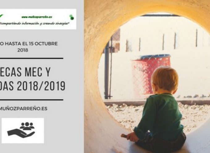 Infórmate sobre requisitos de Becas MEC y Ayudas 2018/2019 – Plazo hasta el 15 de octubre 2018