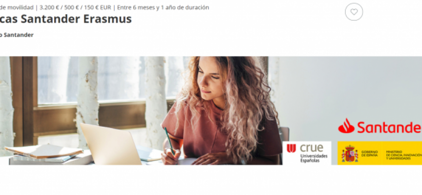 5.152 Becas Santander Erasmus para estudiantes de universidades españolas