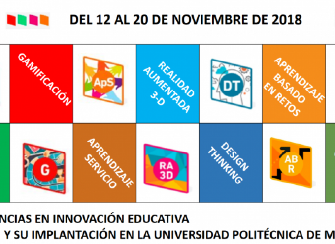 Jornadas: Tendencias en Innovación Educativa y su implantación en UPM #ie18UPM