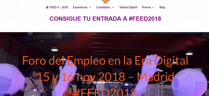 Más de 100 empresas que buscan candidatos en la Feria del Empleo Digital | Madrid 15/11/2018