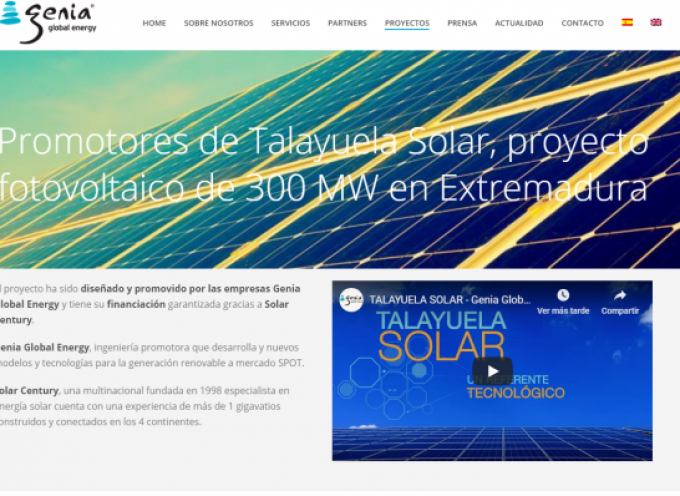 El proyecto Talayuela Solar creará hasta 1050 puestos de trabajo en su construcción