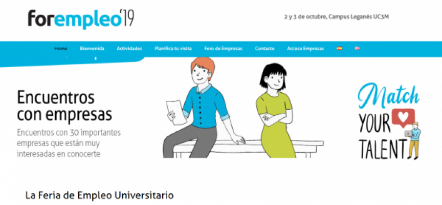 Ofertas de trabajo y prácticas en la feria «Forempleo 2019» de Madrid