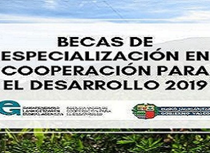 Becas de especialización en el área de cooperación para el desarrollo | plazo 9 de octubre