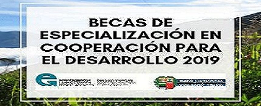 Becas de especialización en el área de cooperación para el desarrollo | plazo 9 de octubre