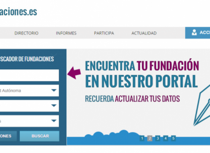 Cómo acceder a la web de información de fundaciones españolas