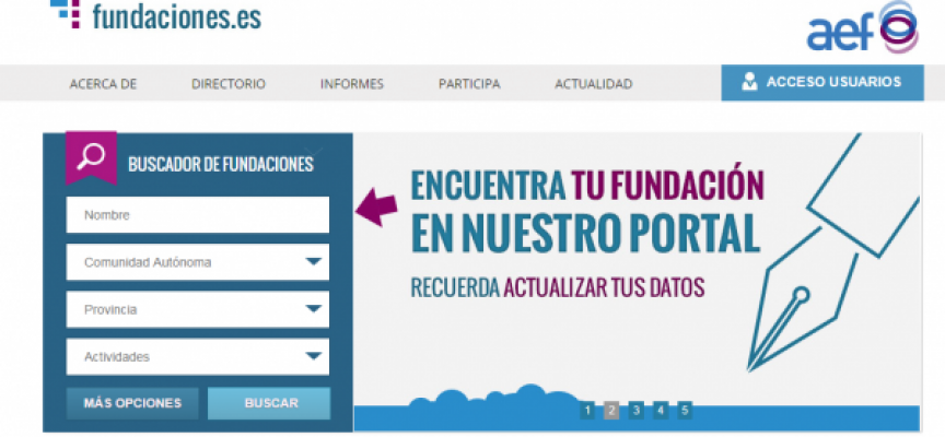 Cómo acceder a la web de información de fundaciones españolas