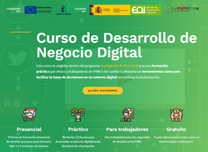 #CastillaLaMancha | Curso de Desarrollo de Negocio Digital