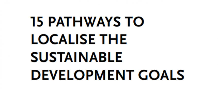 Nueva guía para implementar los Objetivos de Desarrollo Sostenible en el ámbito local