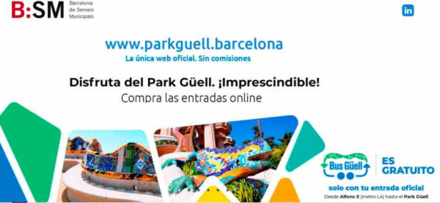 Oferta de empleo para trabajar en el Parque Güell (Barcelona)