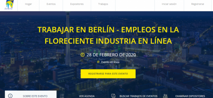 80 empleos en el próximo evento online para encontrar trabajo en Berlín | 28/02/2020