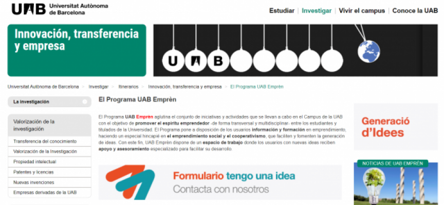 Startup Lab UAB, concurso de proyectos emprendedores de carácter social y sostenible | Plazo 14 de febrero
