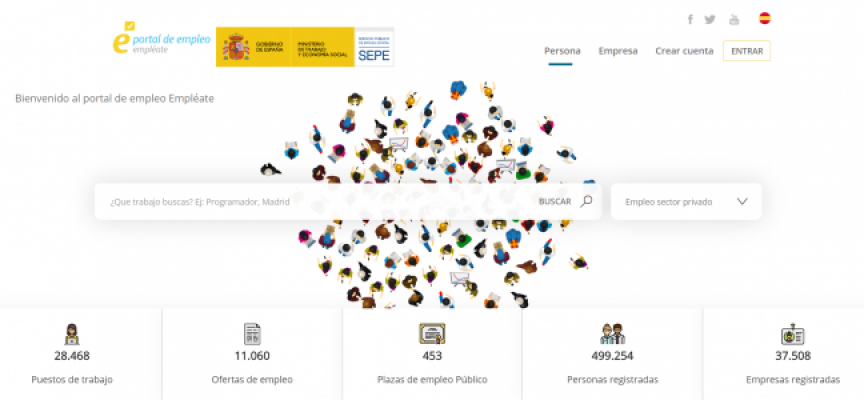 Web que oferta más de 39.000 puestos de trabajo en toda España