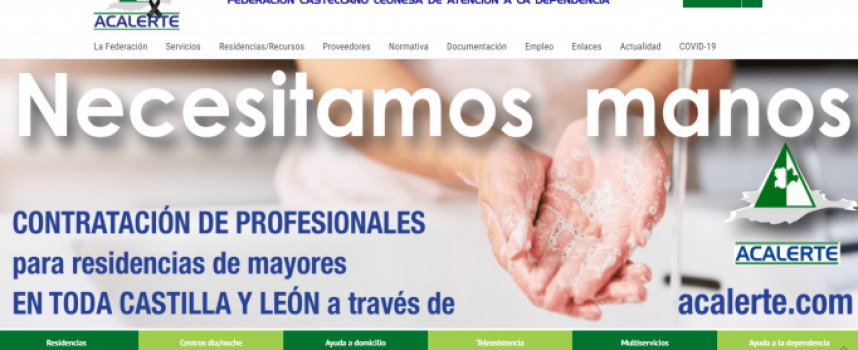 Las Residencias de Castilla y León necesitan urgentemente profesionales para sus 230 centros asociados