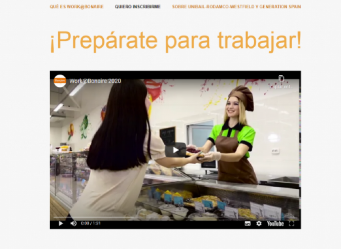 Plazo abierto para trabajar en Centros Comerciales mediante el programa Work@ | Atención Plazo 4 de octubre 2020