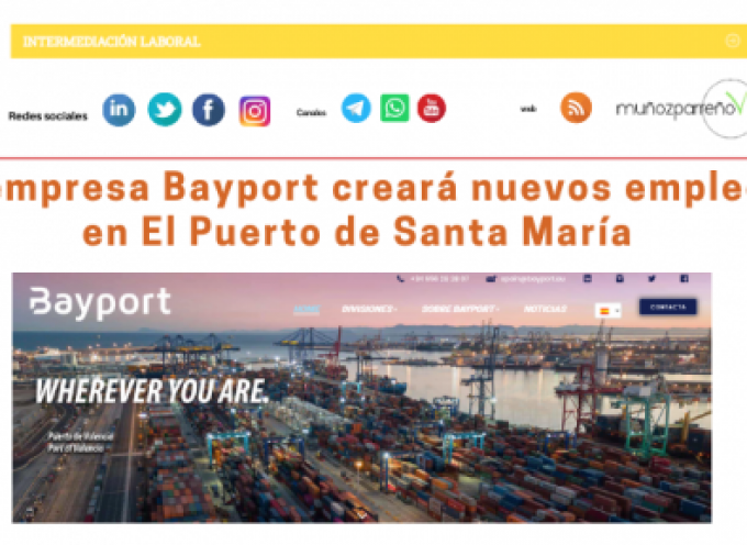 La empresa Bayport creará nuevos empleos en El Puerto de Santa María