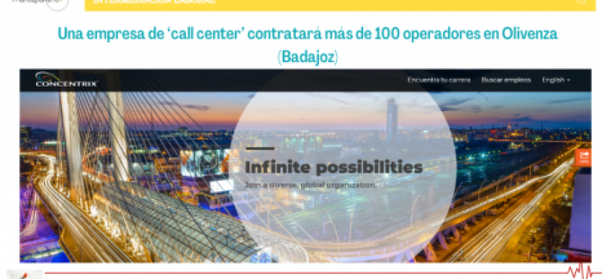 Una empresa de ‘call center’ contratará más de 100 operadores en Olivenza (Badajoz)