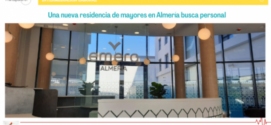 Una nueva residencia de mayores en Almería busca personal