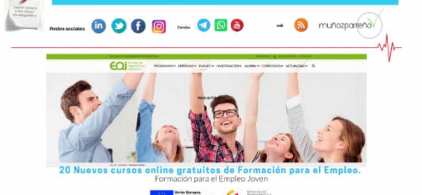 20 Nuevos cursos online gratuitos de Formación para el Empleo. Inicio en Febrero