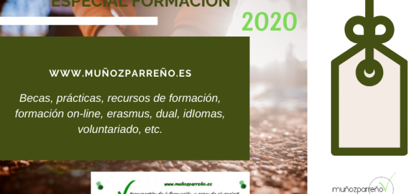 Especial Formación 2020 – (recursos, cursos, formación on-line, dual, idiomas, voluntariado, prácticas, becas, etc., y que no debes perderte)