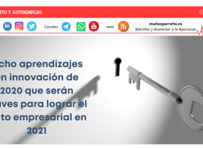 Ocho aprendizajes en innovación de 2020 que serán claves para lograr el éxito empresarial en 2021