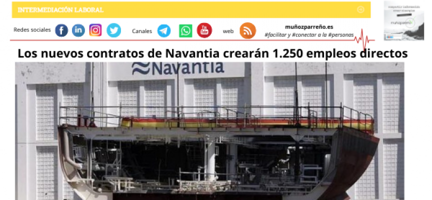 Los nuevos contratos de Navantia crearán 1.250 empleos directos
