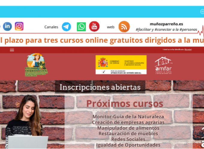 Abierto el plazo para tres cursos online gratuitos dirigidos a la mujer rural – Plazo 2 de abril de 2021